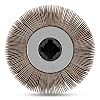 BHA Flap Wheel Sanding Drum, 4.5 x 4 with 3/4 Quad Keyway (60 Grit)