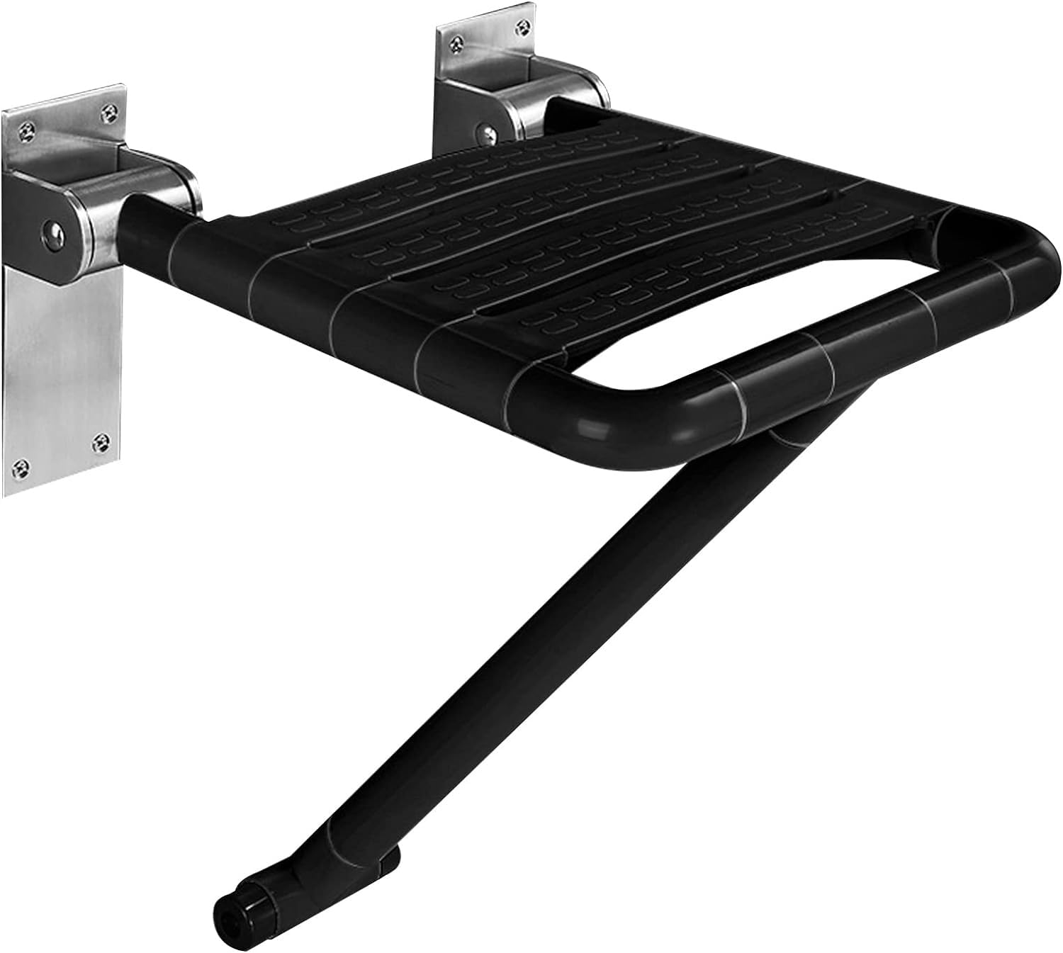 Taburete de Ducha Asiento de Ducha Plegable Montado en la Pared con Patas abatibles Taburete de Ducha Plegable Silla de Ducha Impermeable Silla de baño atornillable Taburete de Ayuda para PE