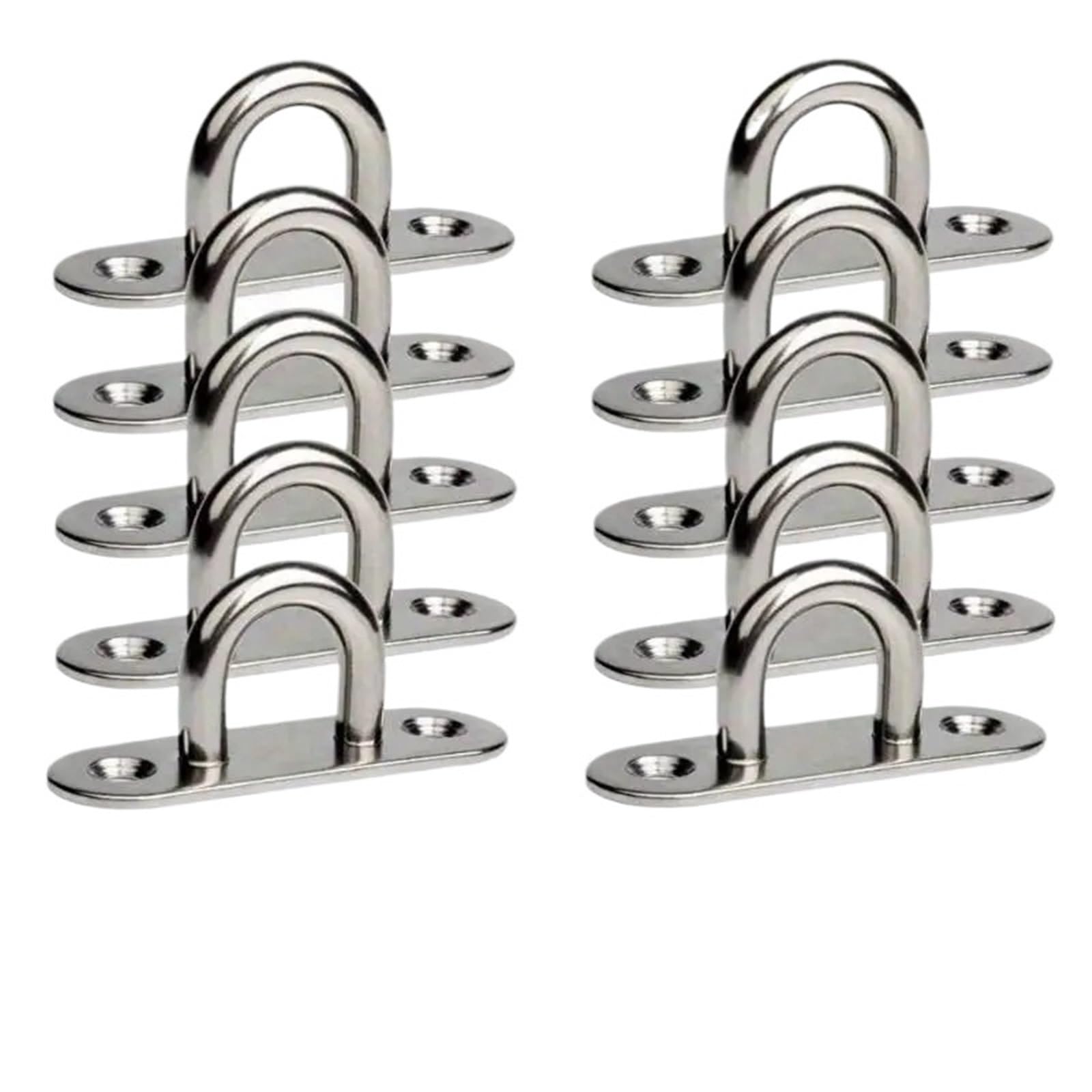 Crochets plafond M5 boulon œil inox vis suspension murale et usage marin 10pcs