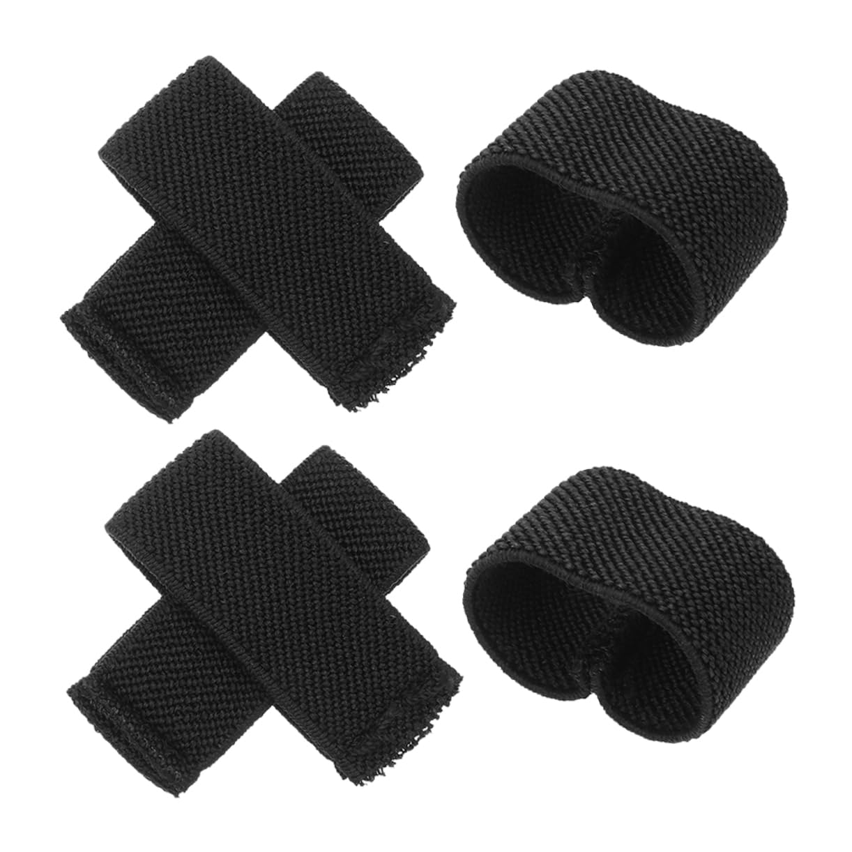 VANZACK 4sets Elastic Webbing Belt Loop Holders Practical Hiking Strap Retainer for Backpacks and Outdoor Gear 6pcs*4