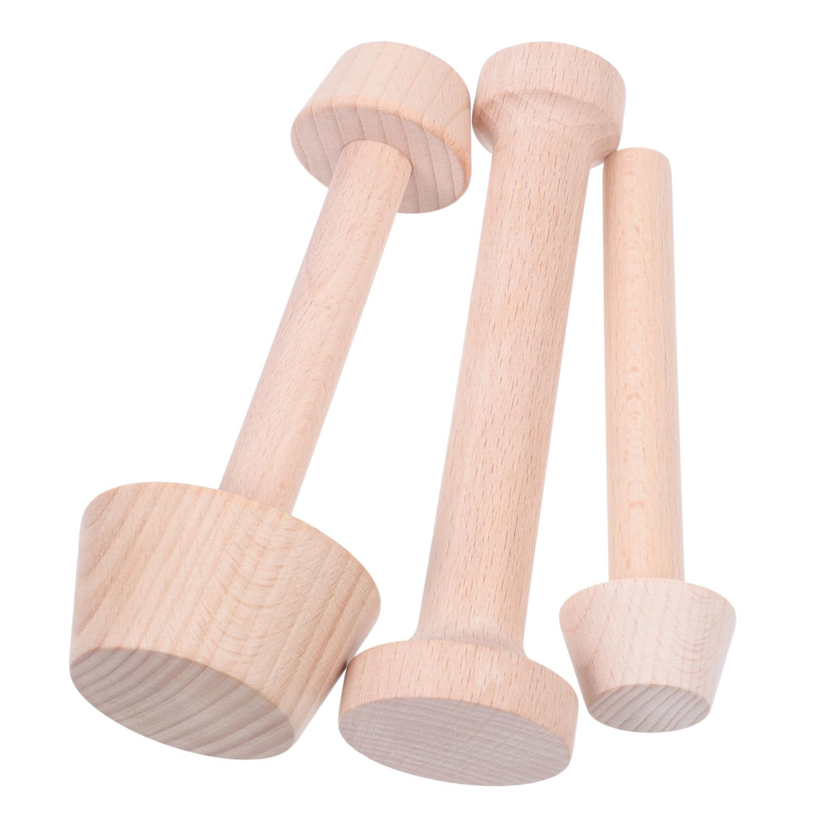 BRIGHTFUFU 3pcs Wood Egg Tart Molds Mini Tart Baking Molds Egg Baking Set Pastry Tamper Bakeware