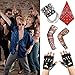 Aperil Hombres Punk Gothic Rocker Kit 70s 80s 90s Accesorios de Disfraces...