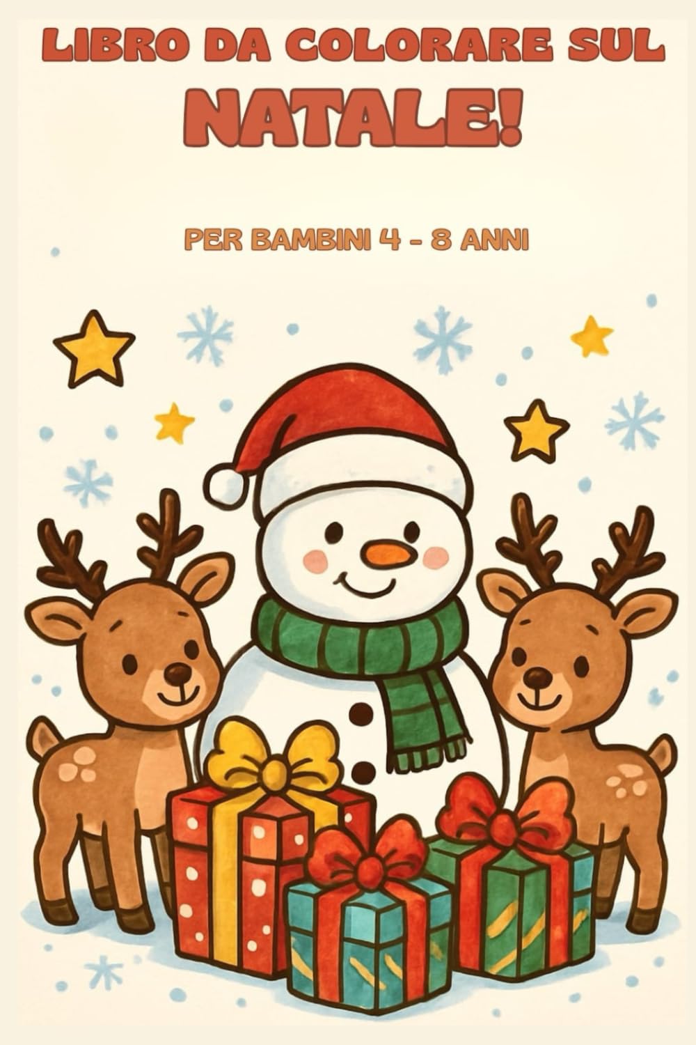 LIBRO DA COLORARE SUL NATALE!: PER BAMBINI 4-8 ANNI
