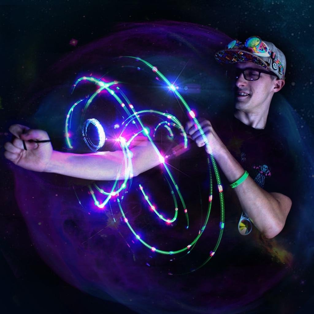 Black Ion Orbit 3 Led - Light Orbit Rave Orbital Round Circle - Zero Rattle