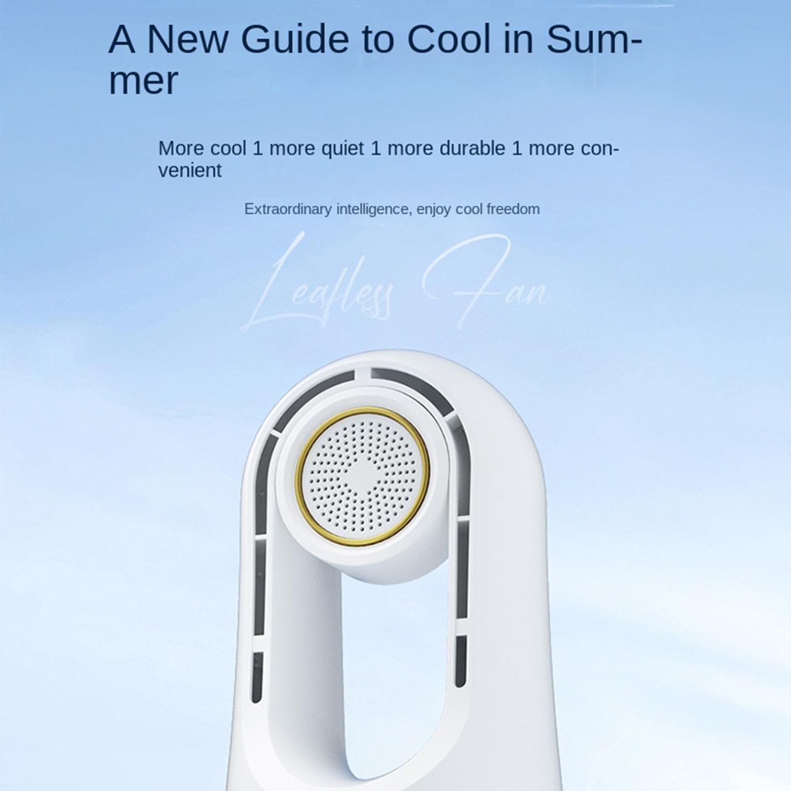 Ventilatore Senza Pale da Tavolo Con box per aromaterapia 6 velocità | con Luce e Timer Ventilatore da Tavolo Per comodino, dormitorio, campeggio, viaggio