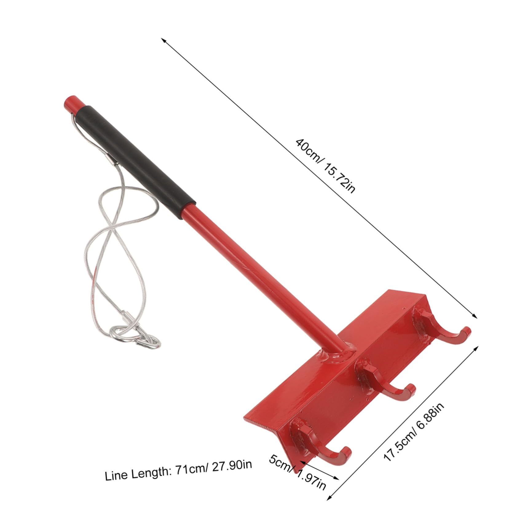 Tendeur Capacité 300 Lbs pour Grillage en Acier Inoxydable avec Crochet de Câble 28 Rouge Réglage de Tension Lisse pour Installation de Clôtures et Zones Agricoles