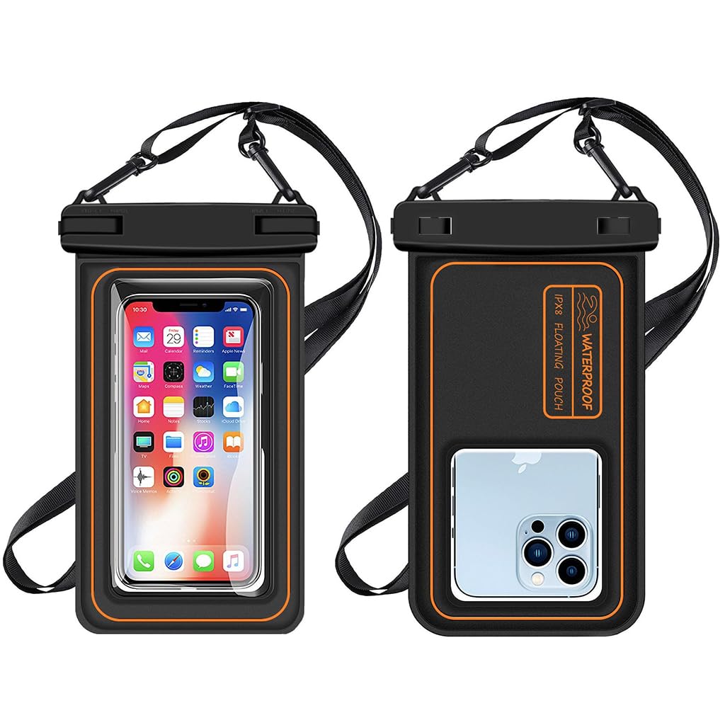 ZORBES® IPX8 Waterproof Mobile Pouch for Phones up to 7.5 Inches - 30M Submersible Dry Bag with PVC Touchscreen, Dual Lock Seal and Detachable Sling Strap for Swimming, Snorkeling, Beach & Water-image-33