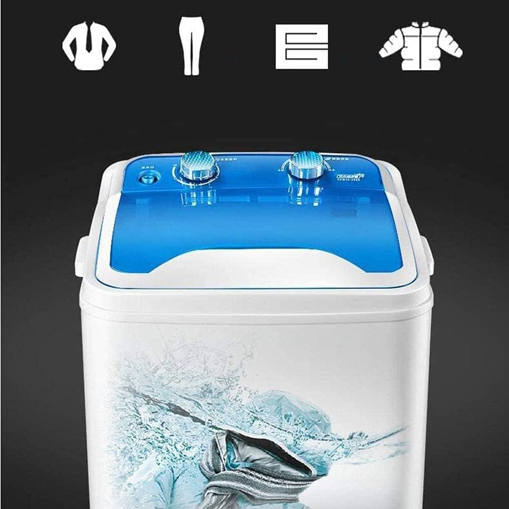 Machine À Laver Portable 7 Kg Capacité Totale Cuve Simple Lavage Et Essorage Déshydratation Nettoyage en Profondeur UV Compact pour Camping Dortoirs Appartements Chambres Universitaires