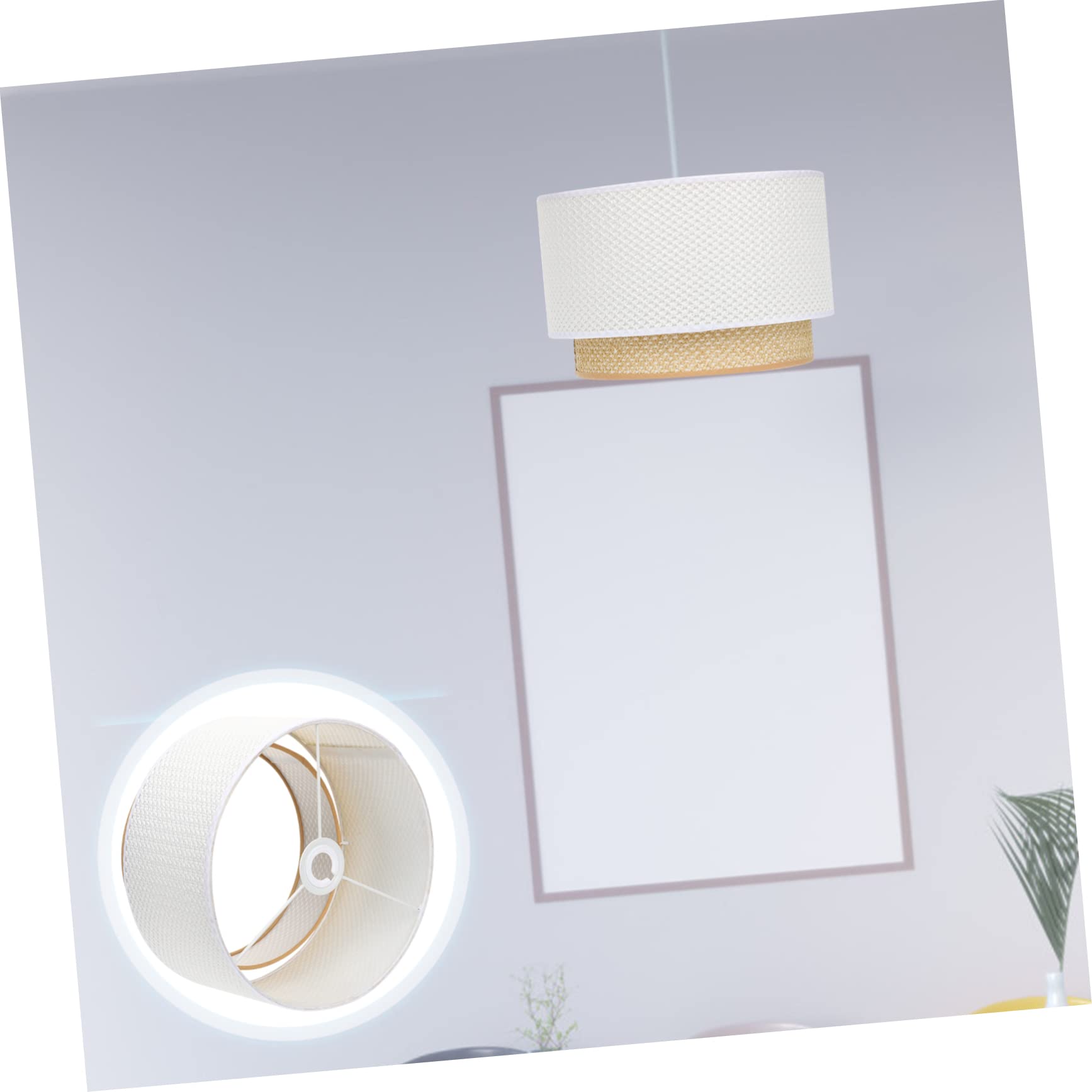 Abat-jour à Plusieurs Niveaux pour Lustre E27/e14 Blanc