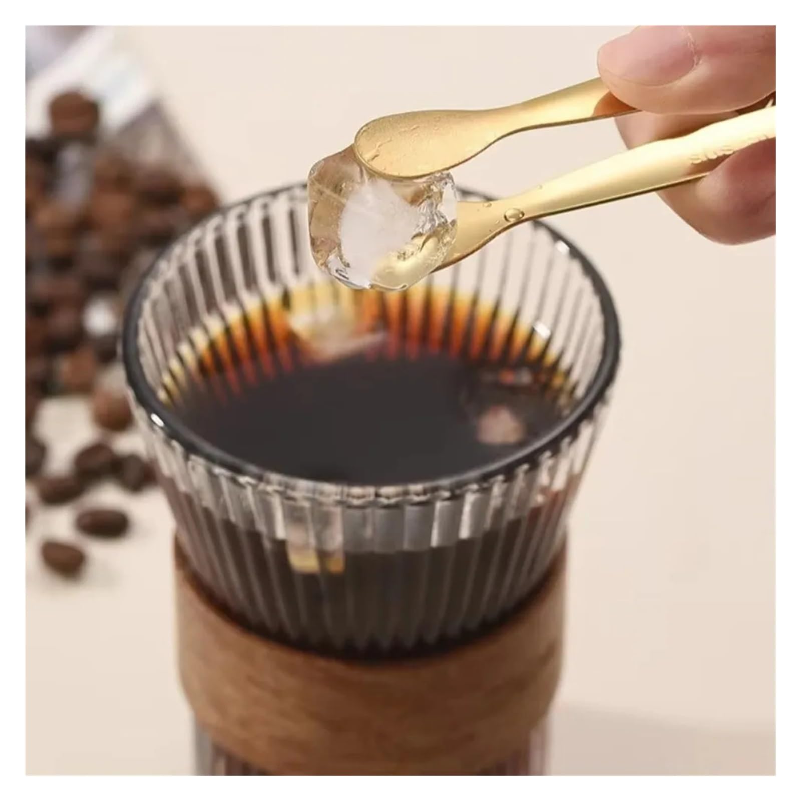 Lot de 8 pinces à glace en acier inoxydable pour le sucre glacé