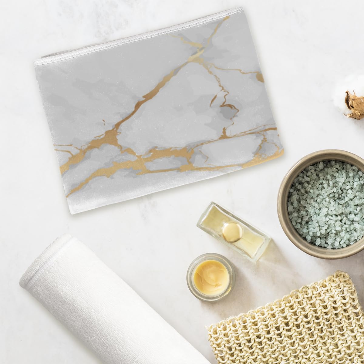 Lot De 2 Serviettes De Bain Très Absorbantes En Coton Polyester Et