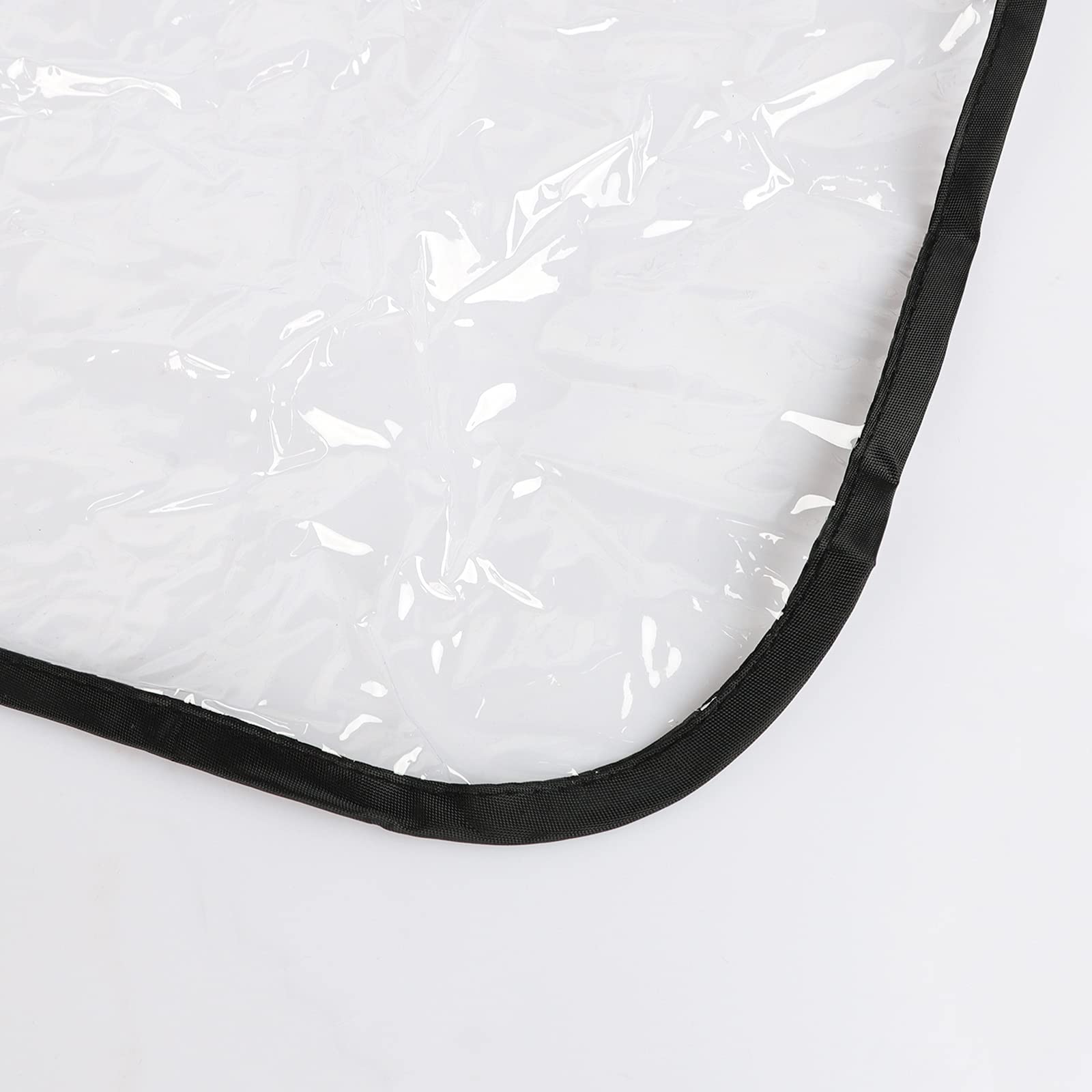 Habillage Pluie pour Poussette Jumeaux en PVC Imperméable Housse de Pluie pour Poussettes Avant Arrière Protection de Siège Anti Vent Housse de Pluie Landeau Bébé Universelle Couverture à 360 Degrés