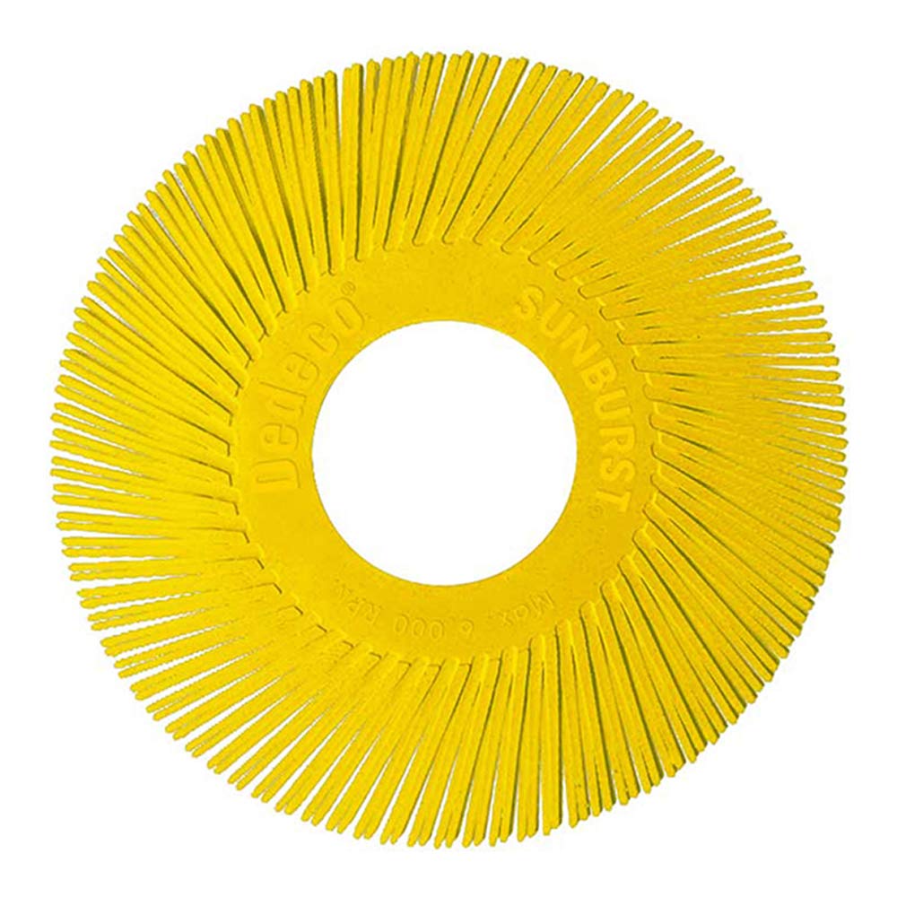 Dedeco Sunburst Radial Bristle Discs - 6” (152mm) Dia, 1