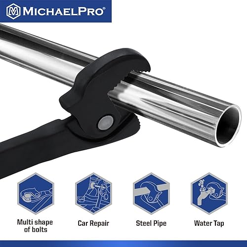 Miniatura 4 de MichaelPro MP001229 - Llave de ajuste de tamaño automático de doble acción de 316 a 1116 pulgadas (5 a 0.669 in), llave rápida autoajustable, llave