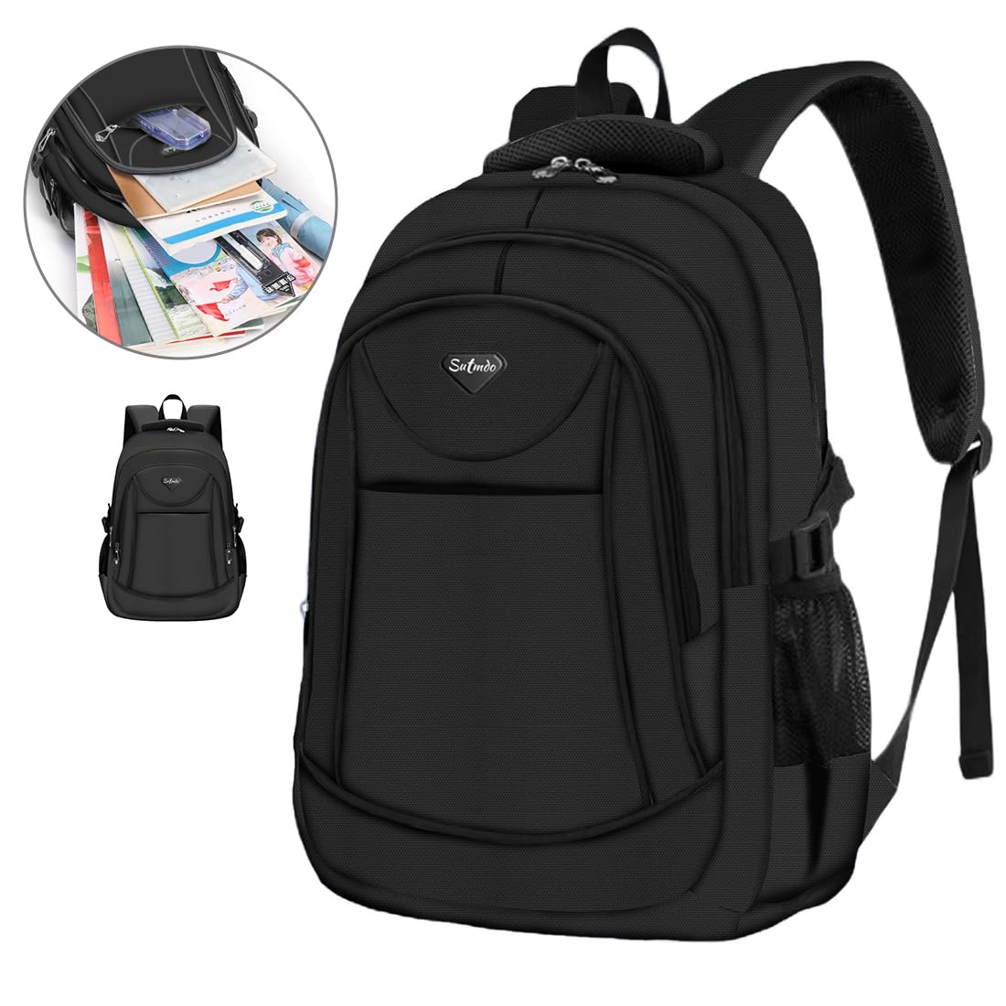 Zaini casual leggeri per ragazzi e ragazze, borse per libri scolastici, zaino per laptop da 15 ", borsa da viaggio