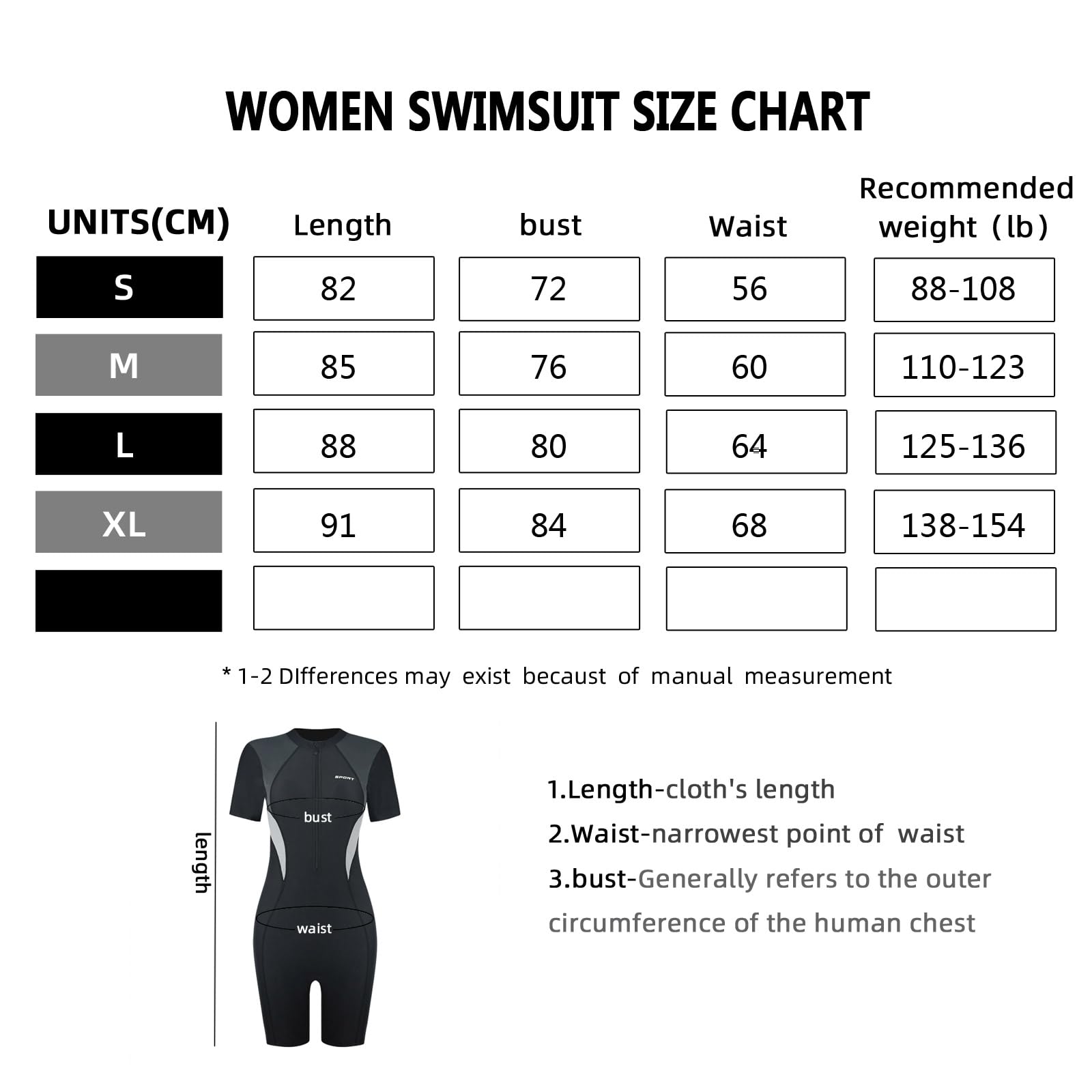 MEILONGER Costume da Bagno Intero da Donna, Costume da Bagno Rashguard Costume da Bagno ad Asciugatura Rapida con Pantaloncini Corti