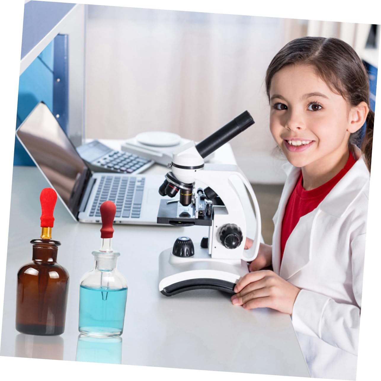 KICHOUSE 6pcs Plastic Tip Dropper Bottles Empty Bottles Practical Portable Chemical Supplies