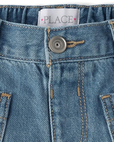 Image of The Children's Place Girls Denim Shortie Shorts