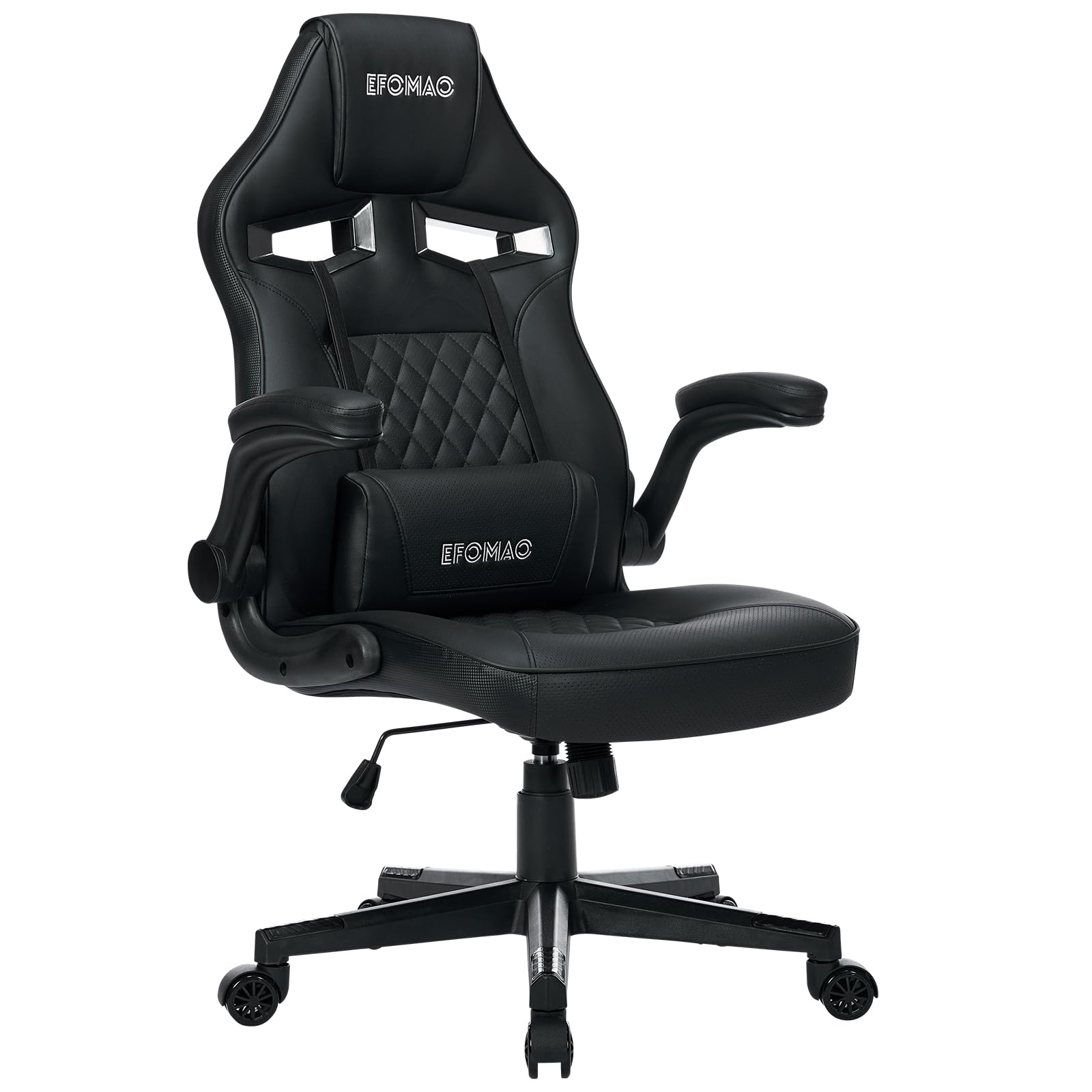 Chaise de bureau ergonomique contre le mal de dos, fauteuil compact avec dossier basculant