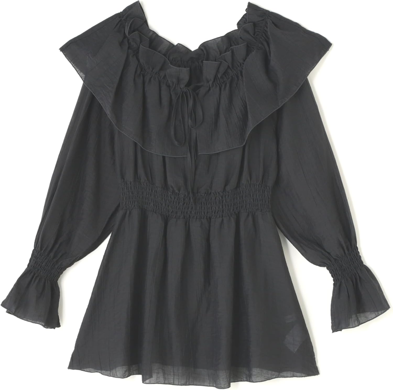 LEONARD レオナール 長袖 黒 ブラック メッシュ スポーツジャケット