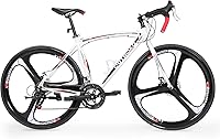 Brightpeak 700CK 700C Lightweight Aluminum Road Bike 14-Speed V-Brake Commuter for Adults