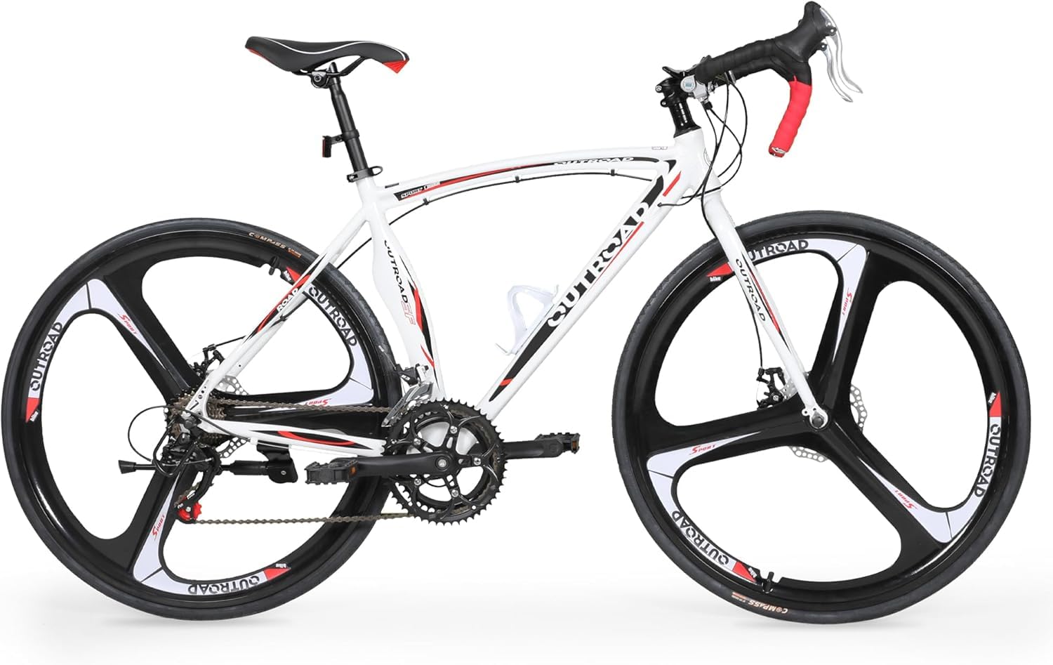 Road Bike 14-21Speed 700C Wheel with Light Aluminum Alloy Frame Commuter Bicycle with Dua…