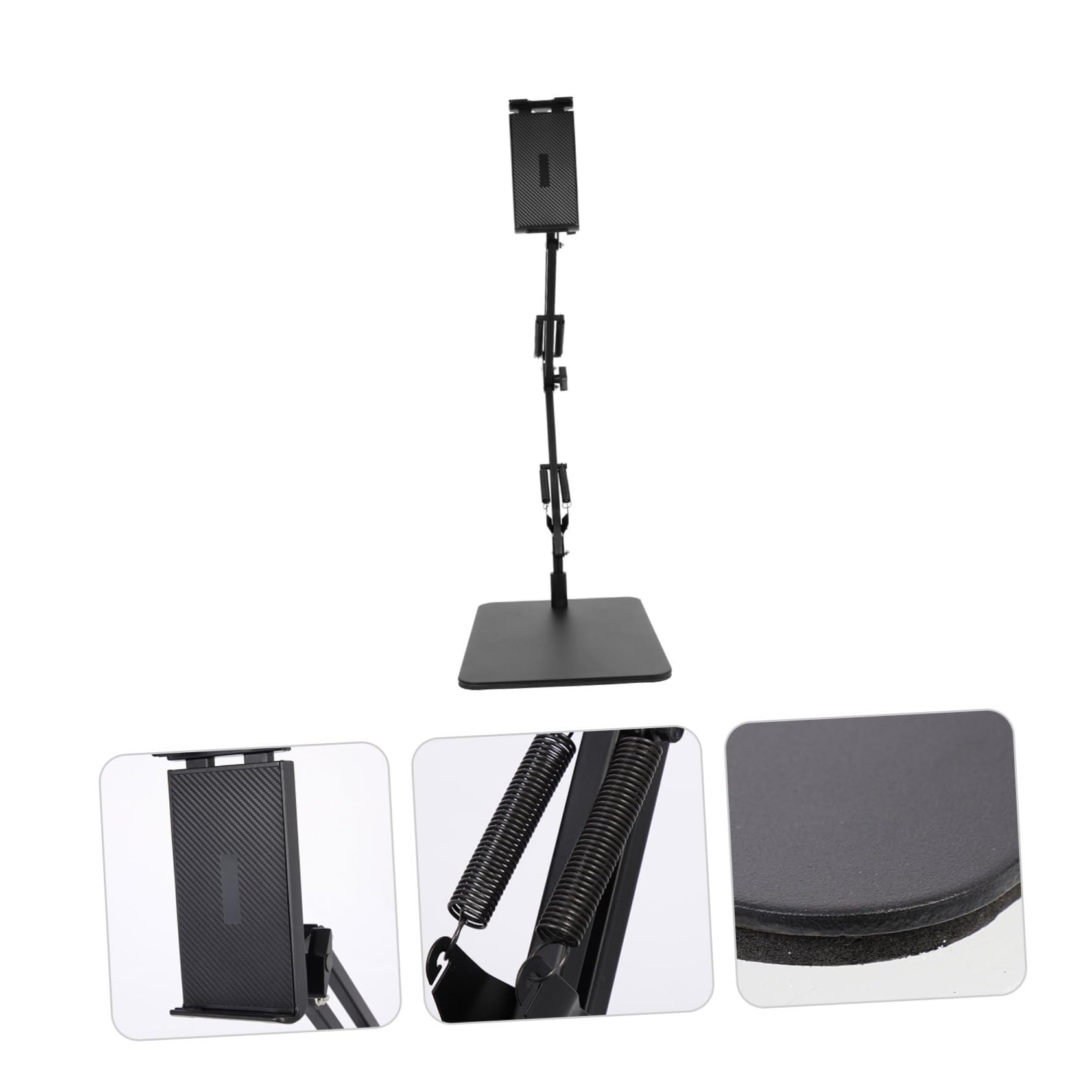 Soporte telescópico para teléfono móvil Tubo de Subida Soporte para teléfono móvil Soportes Tableta Soporte Ajustable para Celular Soporte para Celular de Escritorio Metal Negro