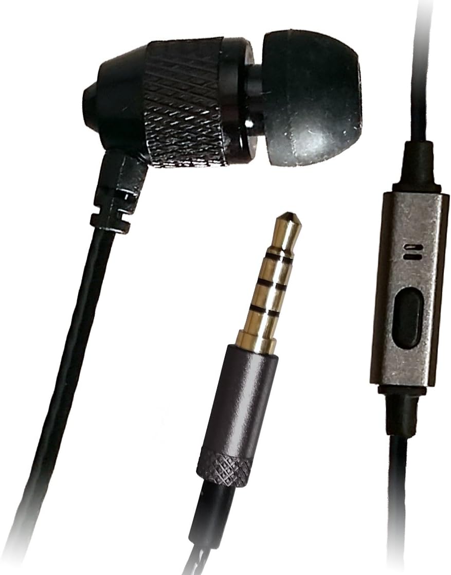 Far End Gear Short Buds 22" Cord Single in-Ear Stereo-to-Mono Earbud + Mic for Armband Music Players
