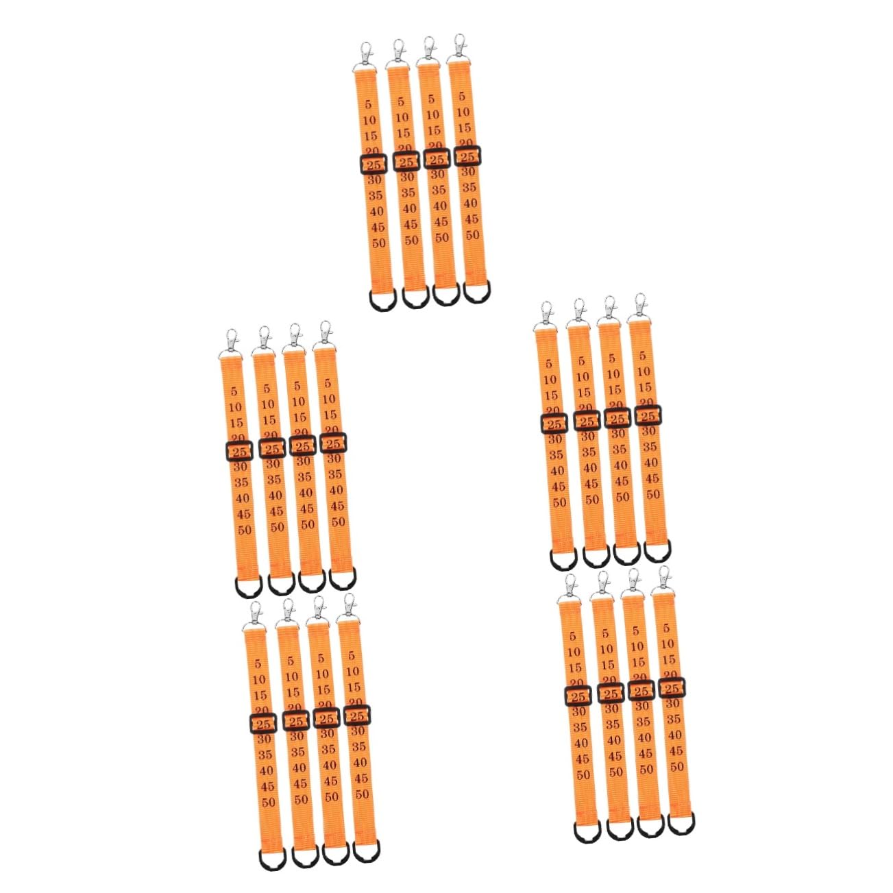BESPORTBLE Fußball-down-anzeige Bastelzeug Trainingsgeräte Fussball Accessoires Fußball-Trikot Schiedsrichter Nummeriertes Band Nummerierter Kettenclip Legierung Orange