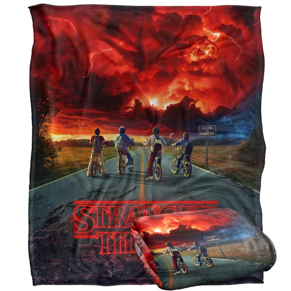 Stranger Things MIND FLAYER Silky Touch Super Soft Throw Blanket 152 x 127 cm