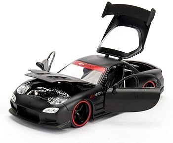 Amazon | JADA TOYS 1/24 マツダ RX-7 カスタム マットブラック