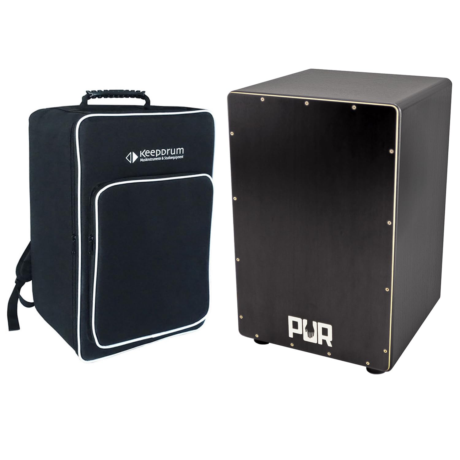 Pur PC1066 Vision One Black Cajon + keepdrum Cajon-Tasche