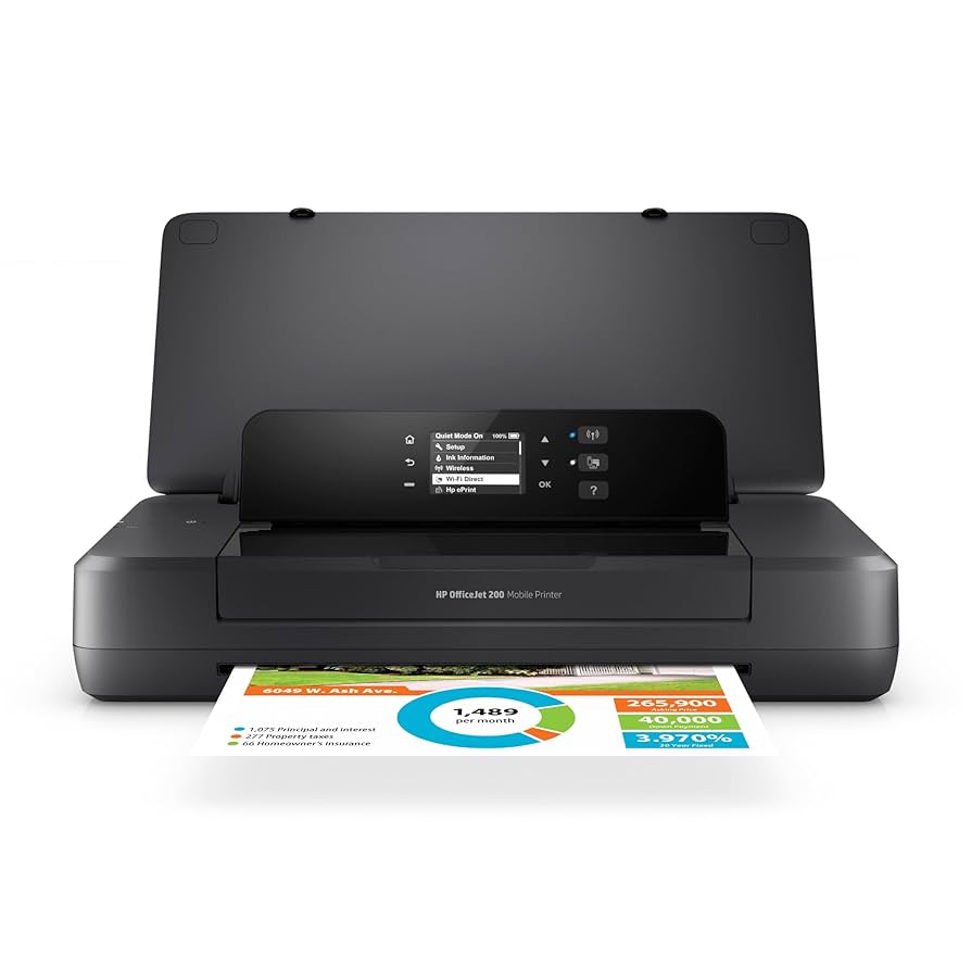 プリンター・複合機 HP OfficeJet200 Mobile Printer Amazon.com: HP OfficeJet 200 Wireless Mobile Printer - Black