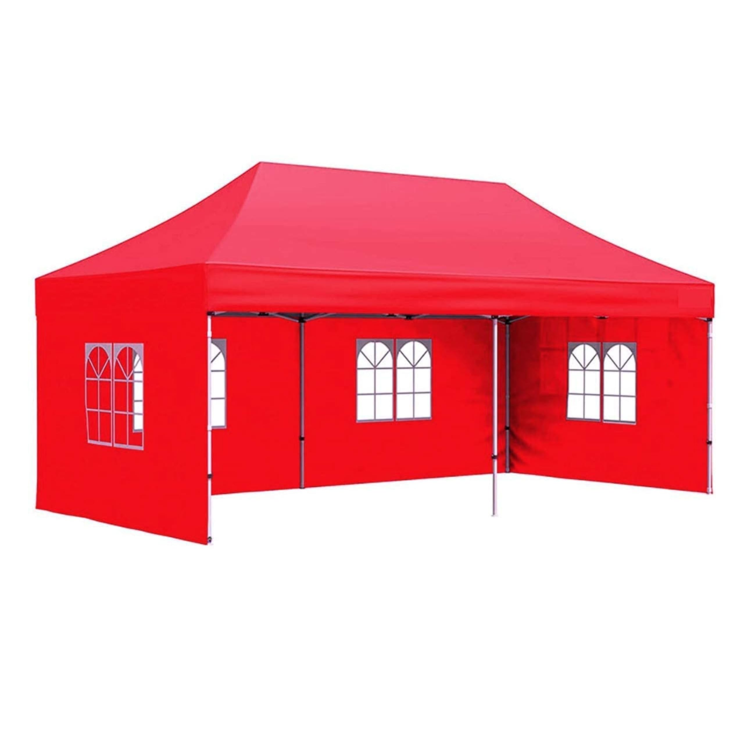 Beyond Sky Premium Waterproof Gazebo Tent for Outdoor 10x10 - Heavy Duty, Portable, Foldable Canopy with 3 Side European Covers Quick 2-Min Installation, 30kg Sturdy Design (RED)-image-11