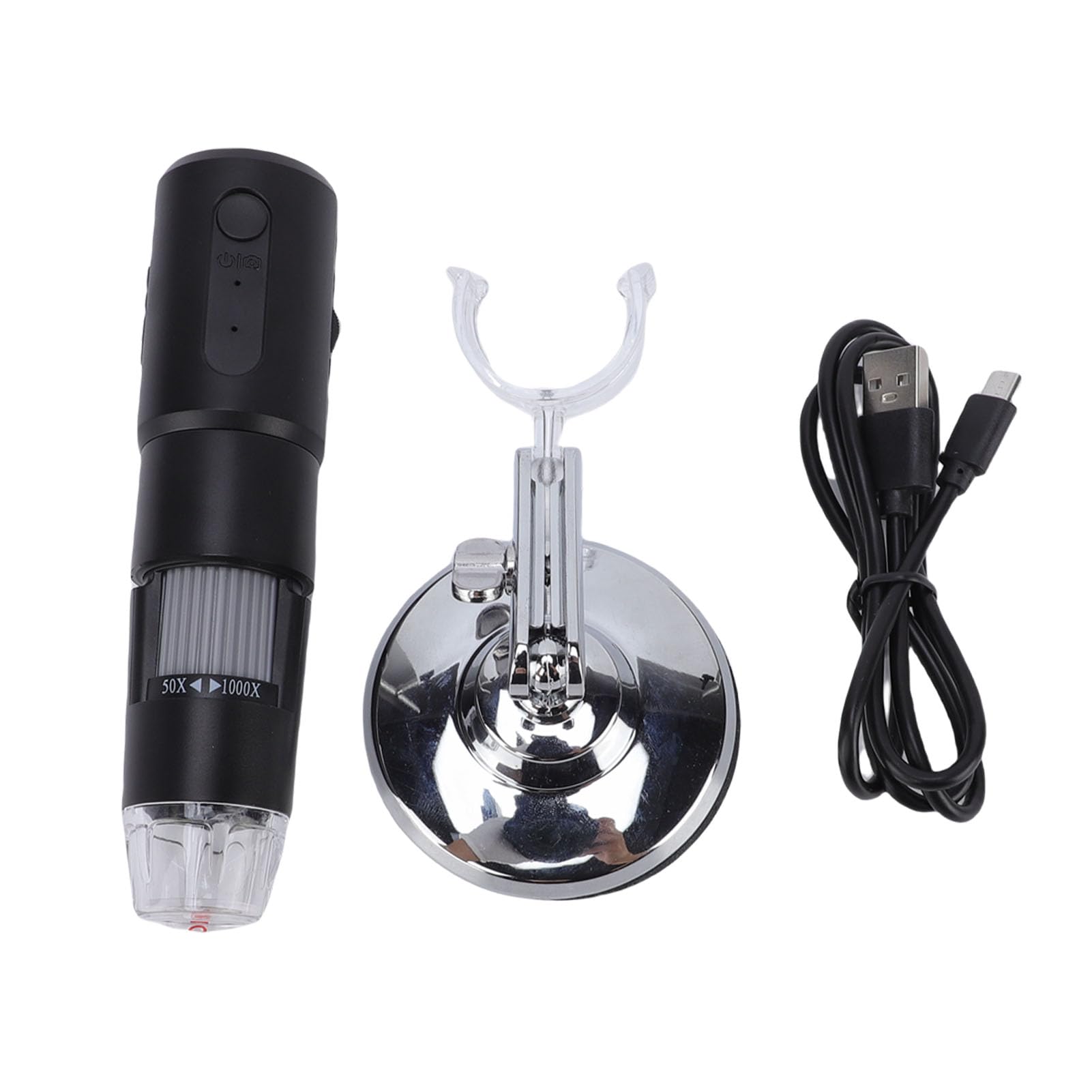 Sxhlseller Microscope Numérique WiFi 50X-1000X, Support Rotatif 360°,