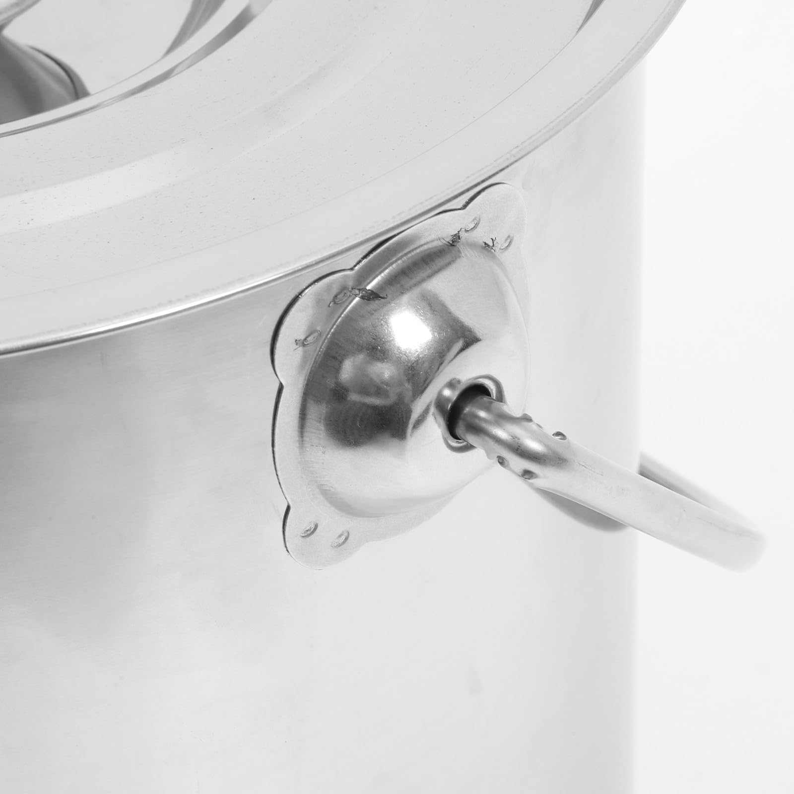 FUOYLOO Seau en Acier Inoxydable 304 avec Couvercle Étanche Capacité 25 CM X 25 CM Seau de Ferme Polyvalent pour Stockage D’Aliments Lait Vin Usage la Cuisine et Extérieur Pichet