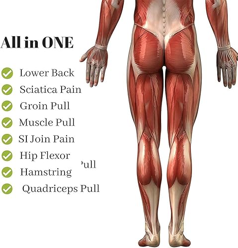 Miniatura 3 de Groin and Hip Brace Adjustable Compression Support for Sciatica Pain Relief Muscle Recovery Athletic Performance Neoprene Fabric One Size