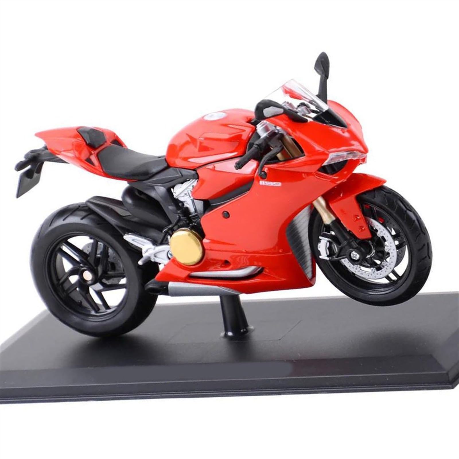 Modello in Scala per Ducati Panigale 1199 1/12 Die Cast Veicoli da Collezione Hobby Modello di Moto Giocattolo con Supporto