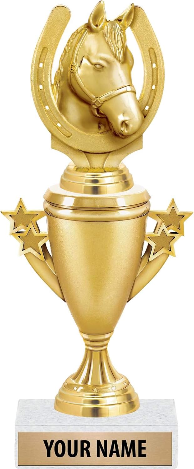 Horseshoe Trophies Gold Horseshoe Trophy Award
