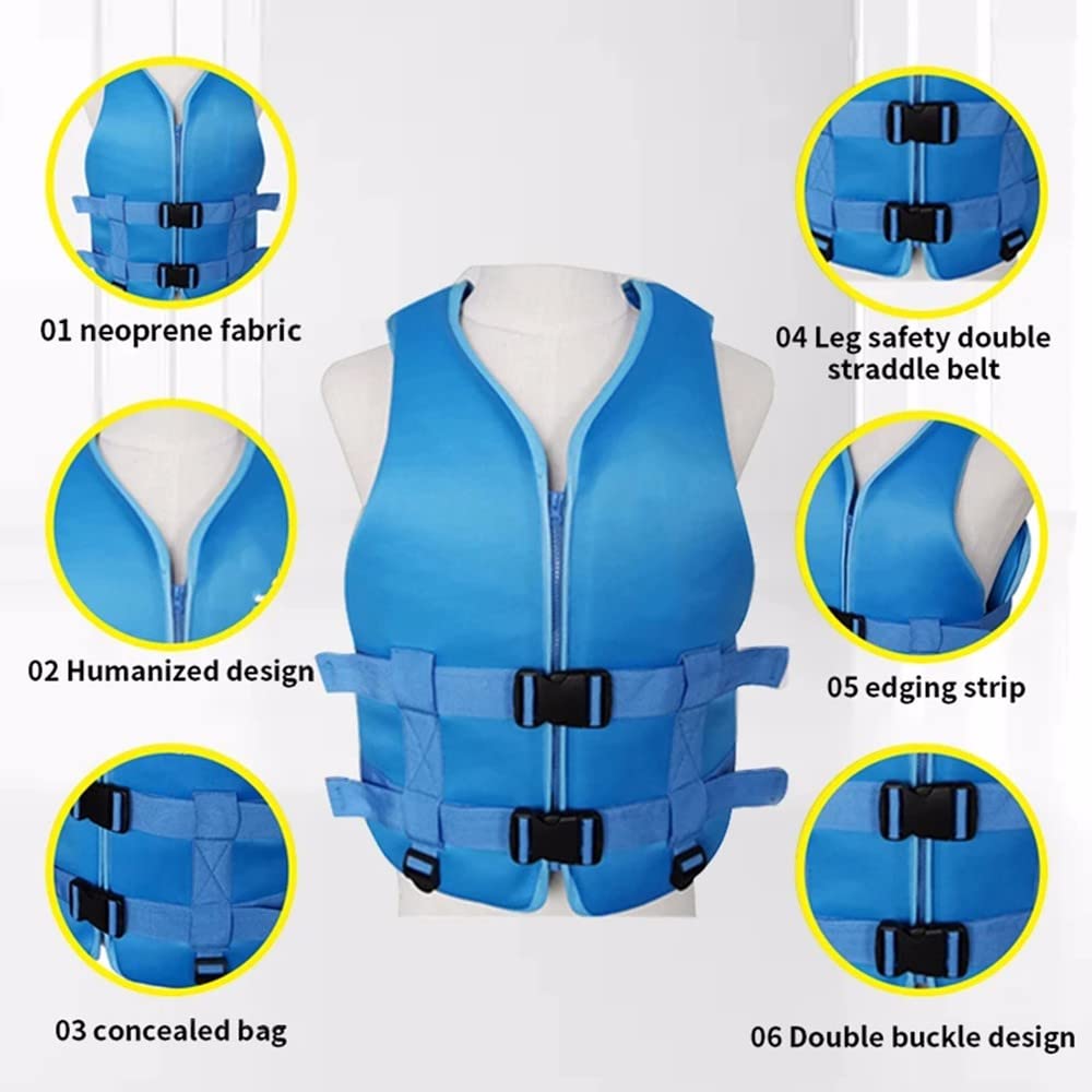 Giubbotto Di Salvataggio In Neoprene - Leggero E Galleggiante Per Kayak, Canottaggio E Surf - Foto 3
