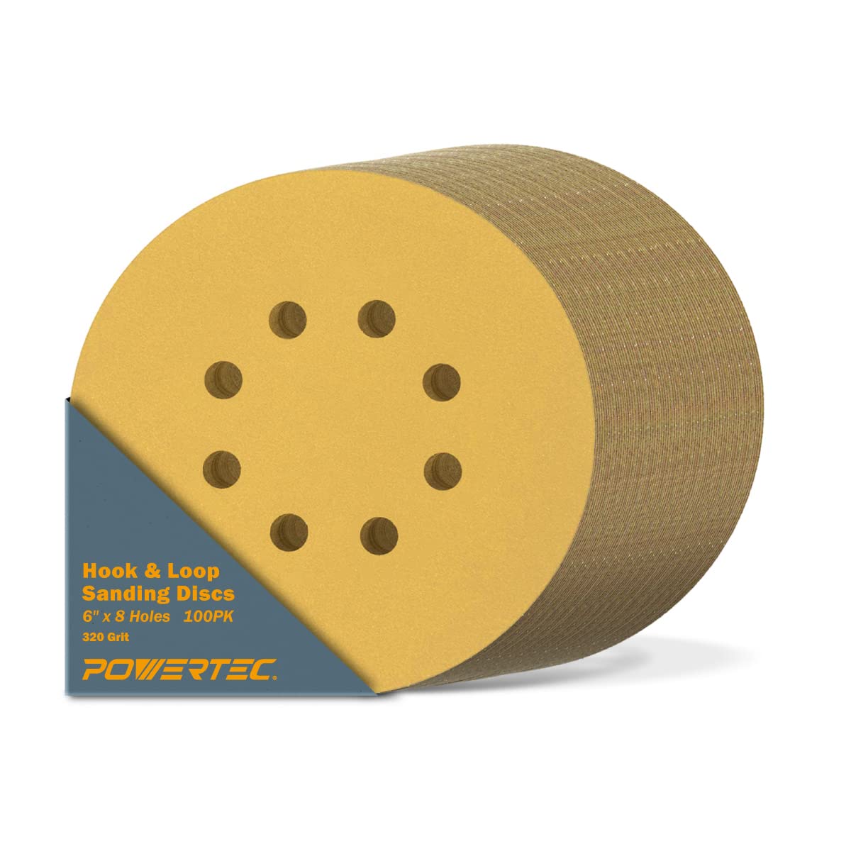 POWERTEC Sanding Discs - 5 Grit Assortment -22 POWERTEC Sanding Discs - 5 Grit Assortment -22