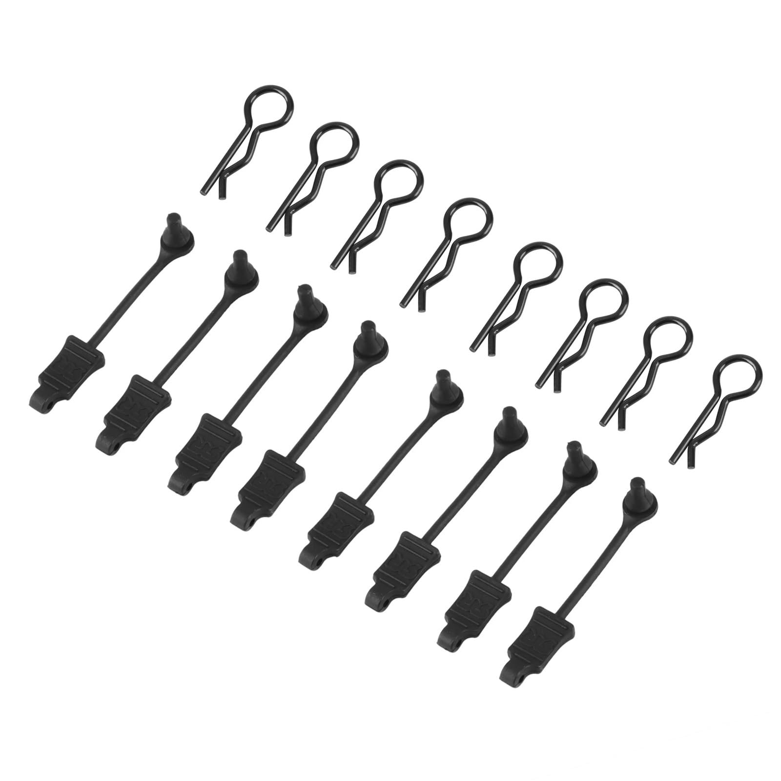 HLSONHENGM 8Pcs Rubber Body Clip Retainer Shell Fixed Buckle Lock AR390178 for 1/7 Mojave Limitless 1/8 Typhon Kraton RC Car