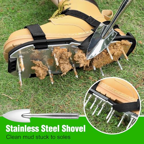 image for DenForste Lawn Aerator Shoes for Grass - Pre-Assembled Grass Aerator S