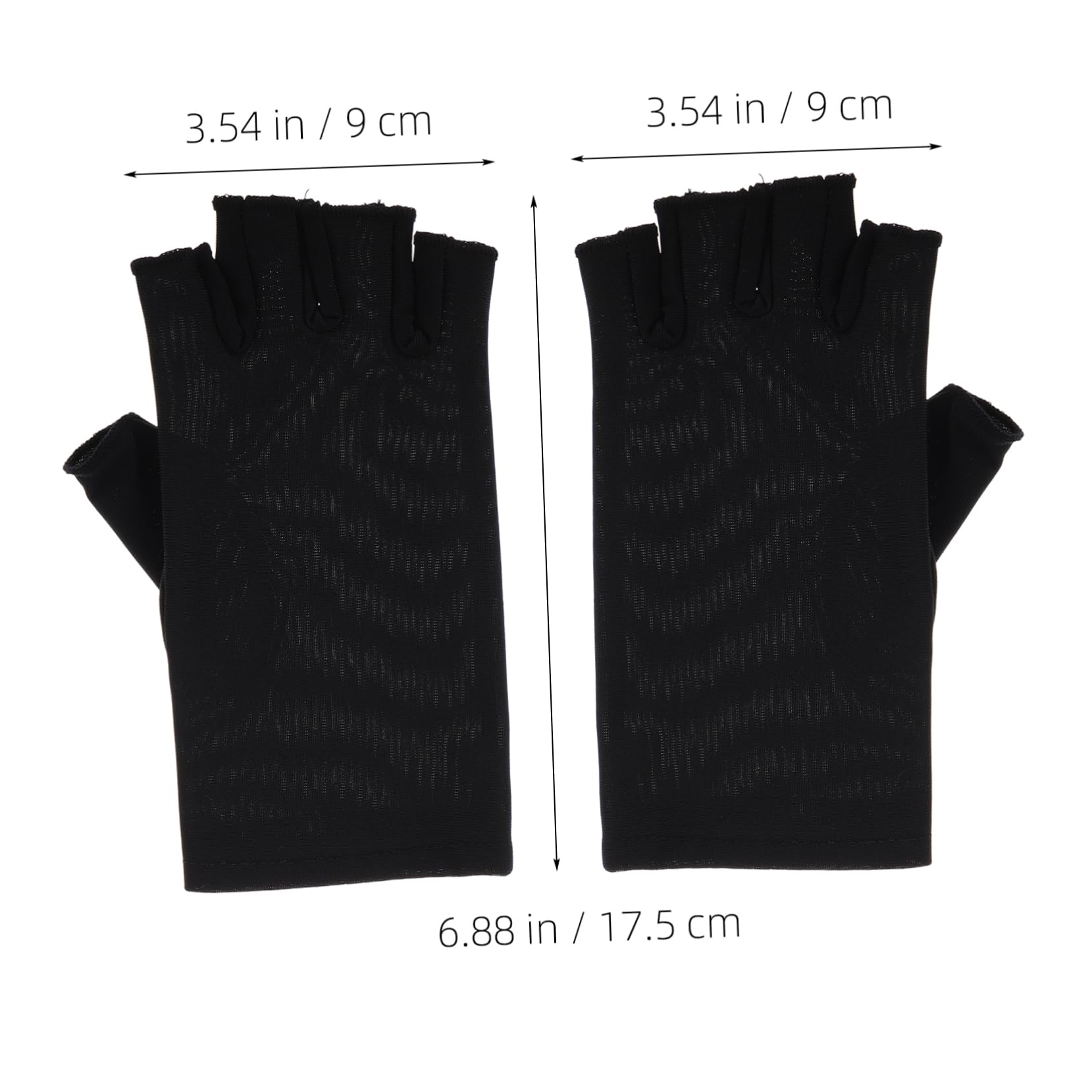 PACKOVE 1 Pair Half Finger UV Protection Gloves for Outdoor Activities Breathable Sun Protection Handwear for Cycling Fishing and Manicures Reusable UV Gloves for Men and Women