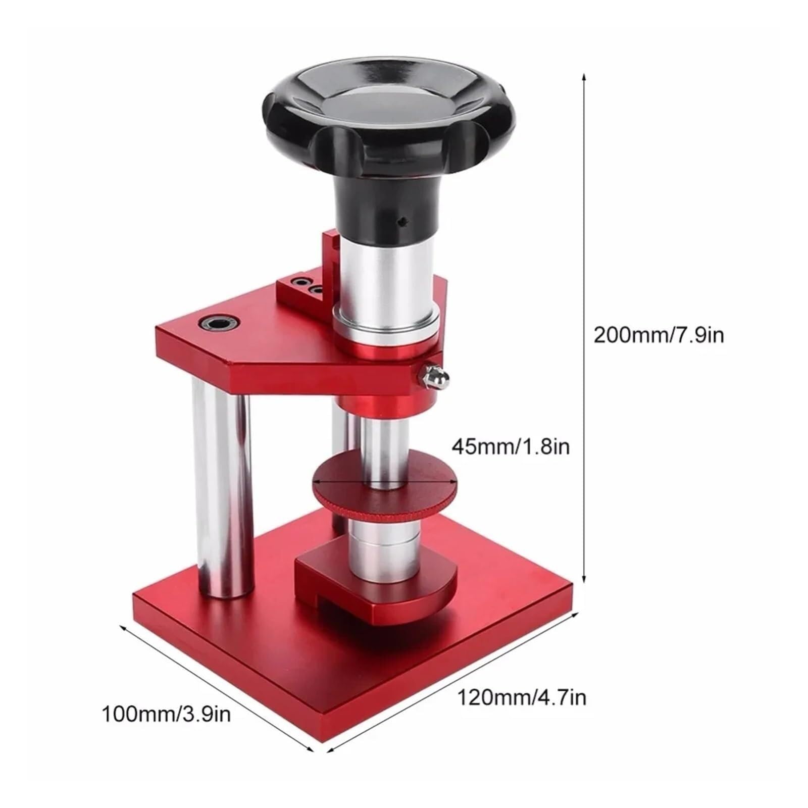 Máquina de prensado Herramienta De Reloj Tipo Tornillo, Prensador Cubierta Trasera Bisel Vidrio Con Troqueles, Herramientas Prensa Para Relojeros, Aficionados Al Bricolaje para bolsas