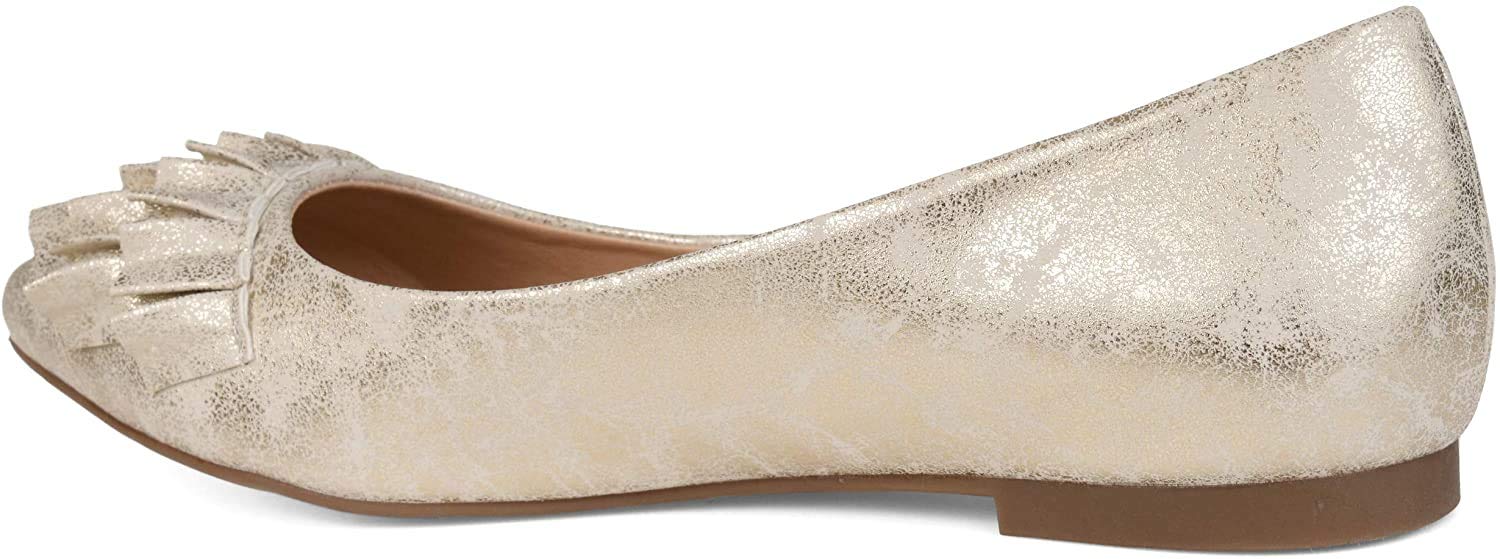 brinley coWomens Ruffled Flat
