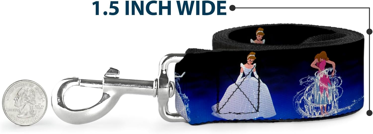 Buckle-Down Pet Leash - Snow White & the Seven Dwarfs Scenes - 6 Feet Long - 1" Wide