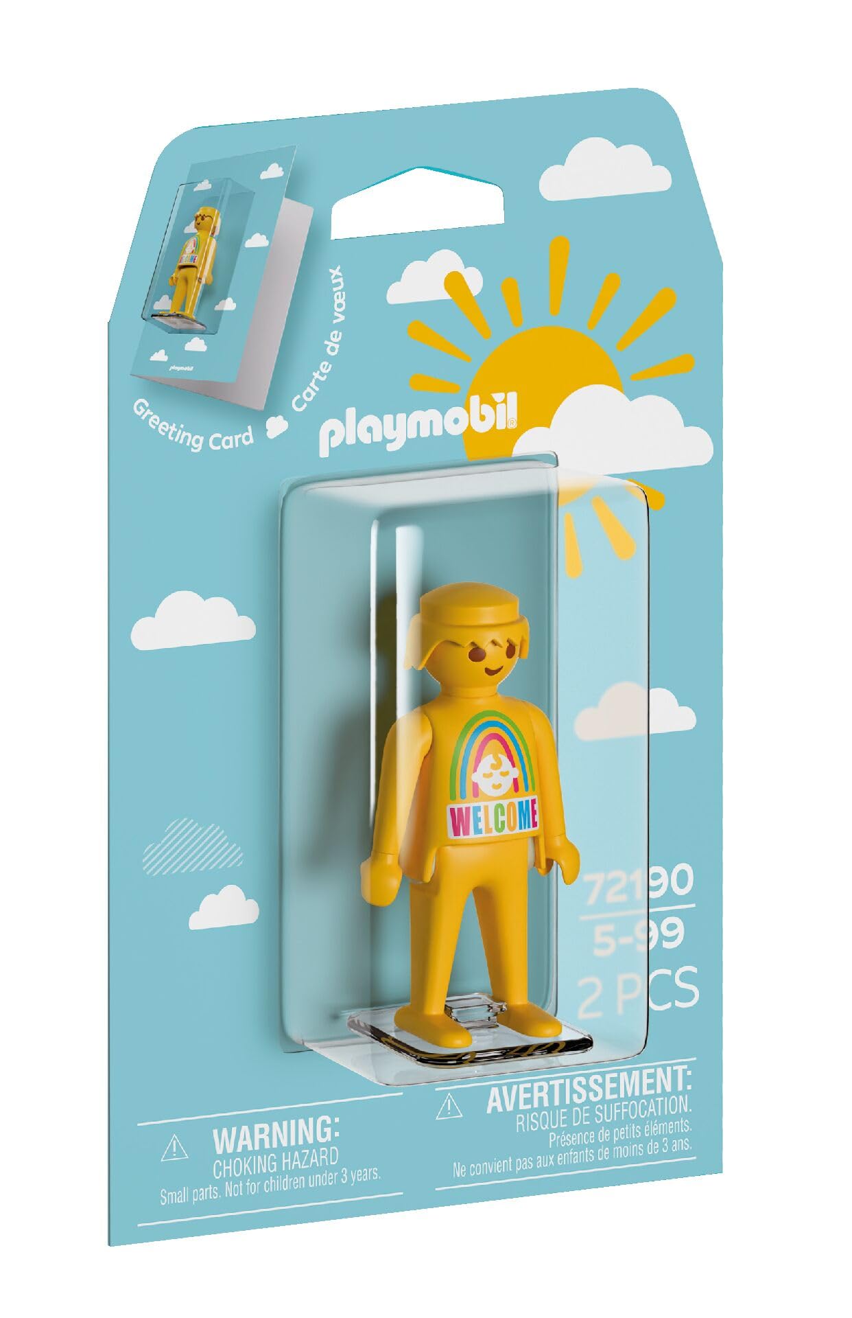 Playmobil Greeting Card: Birth – New Baby Congratulations Card with Collectible Figure