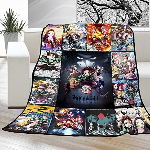ESRBSO Anime Blanket,Thicker Flange Throw Blanket, Comfortable and Warm Blanket for Indoor or Outdoor Sports40×60inch