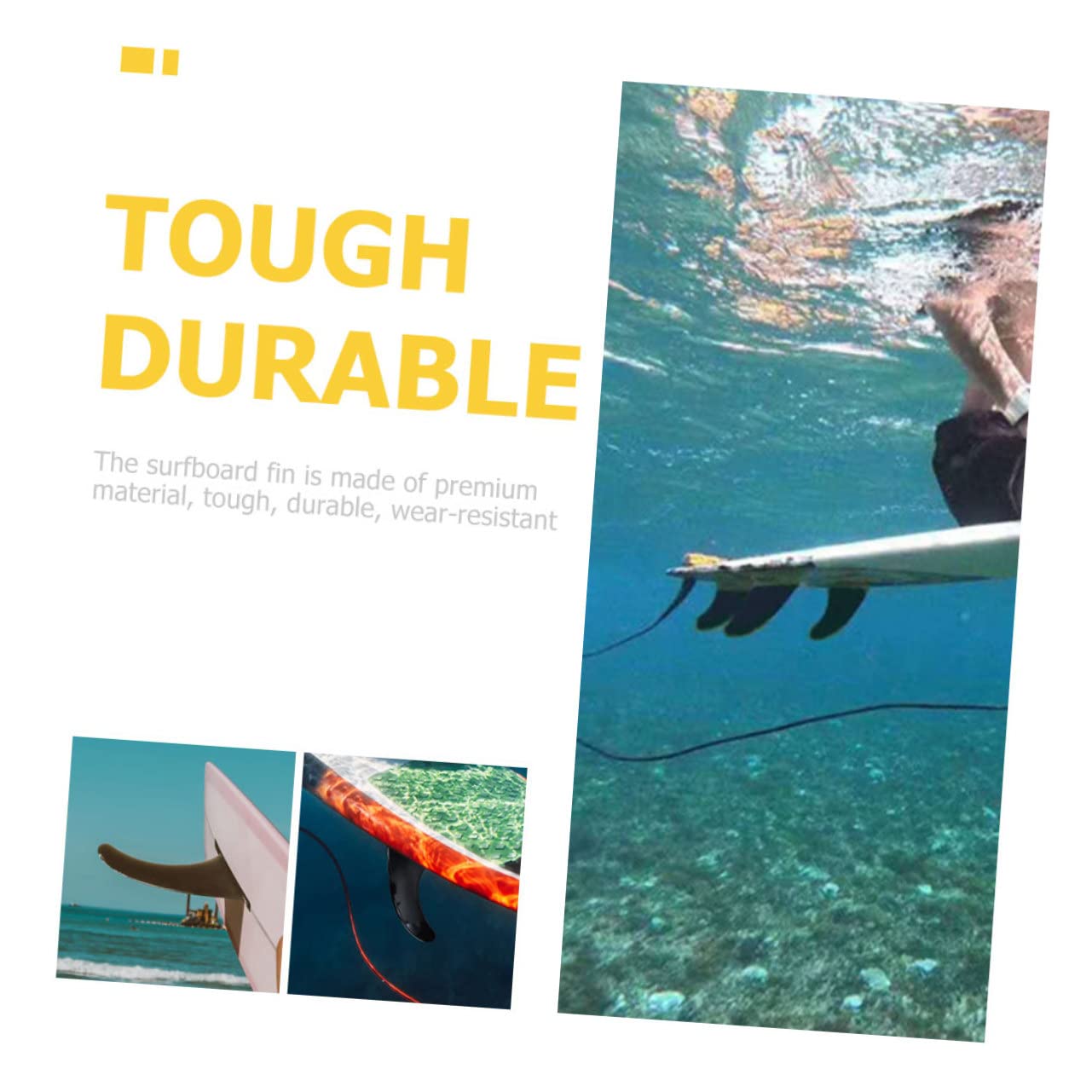 2pièces Ailerons De Surf Amovibles pour Stand up Fins De Direction Et Stabilité pour Planches Gonflables